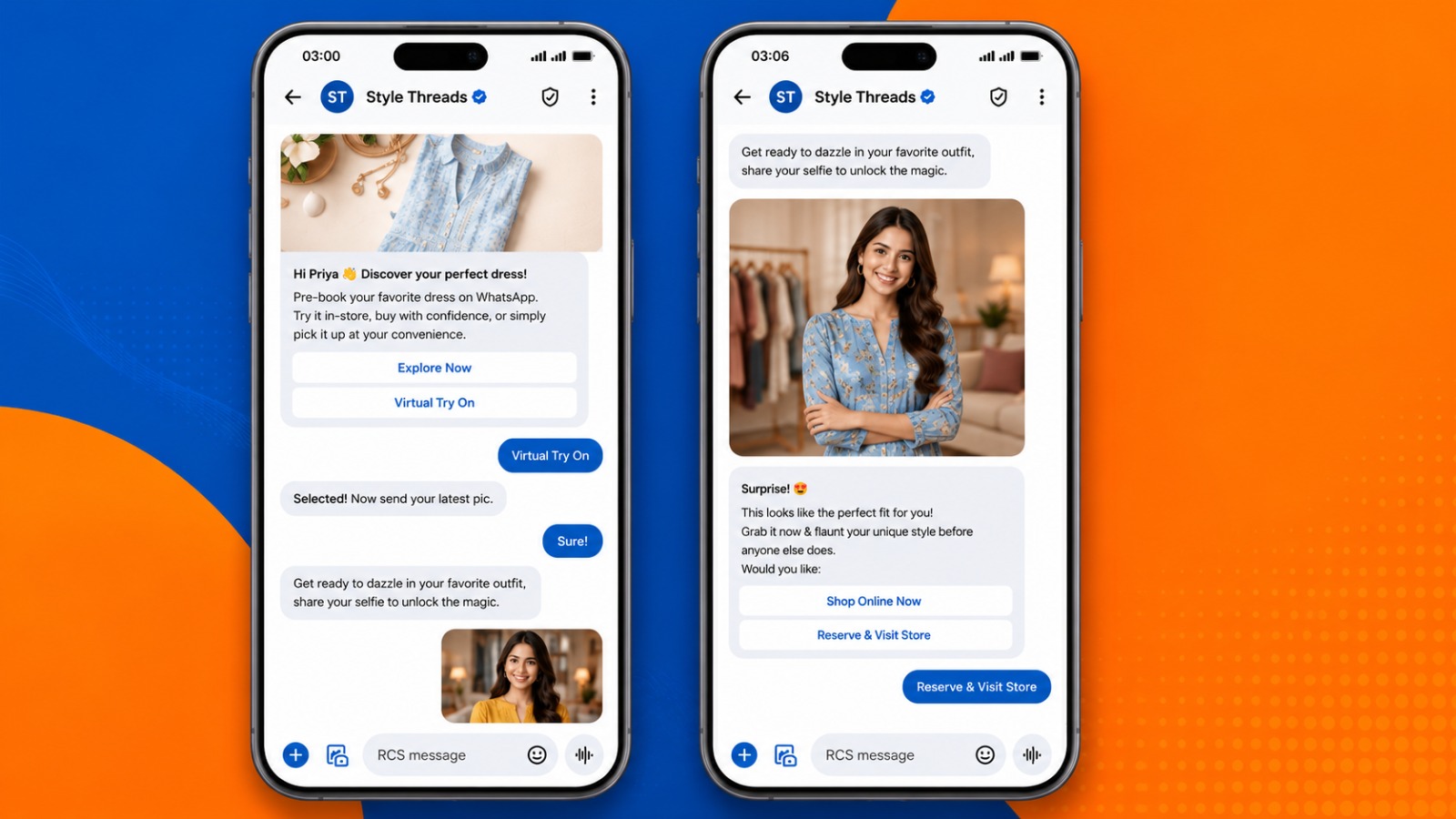 RCS Rich Media Engagement example